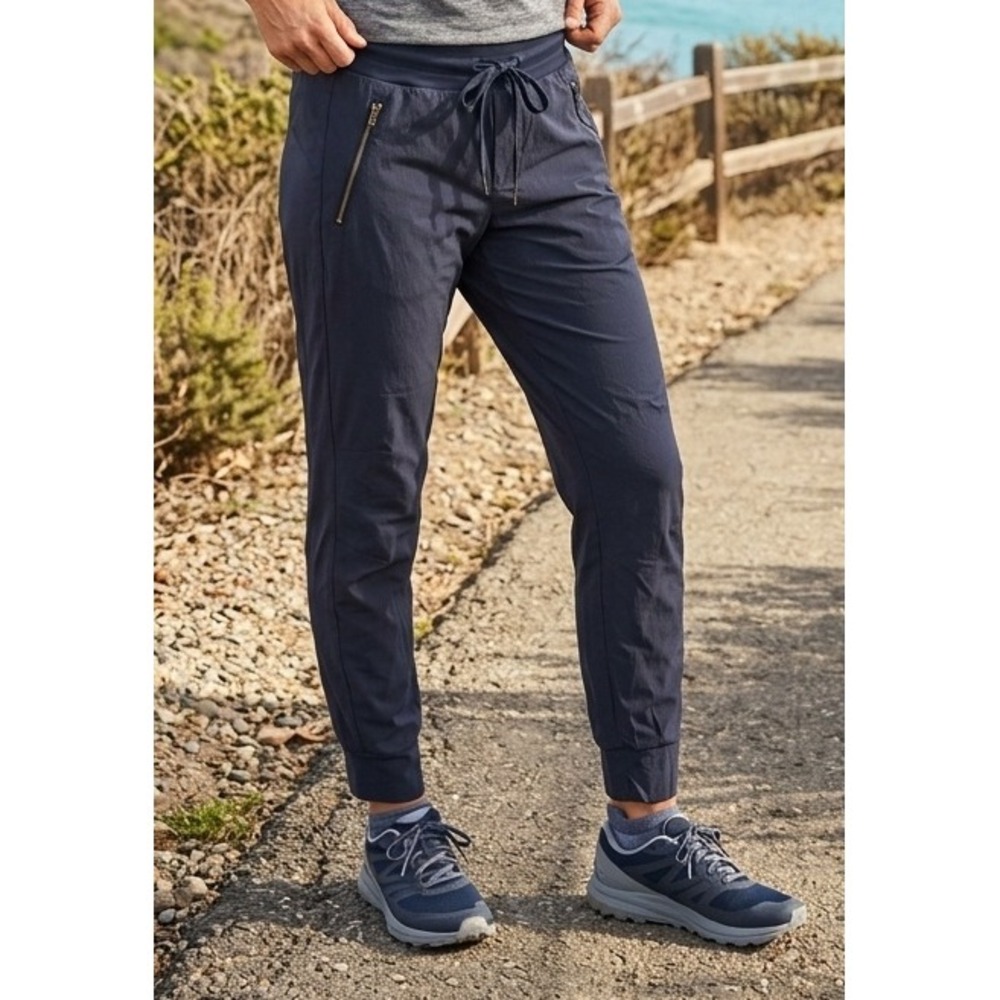 Athleta Trekkie North Joggers #405726 Blue/Gray Size 6 Athleisure Sporty